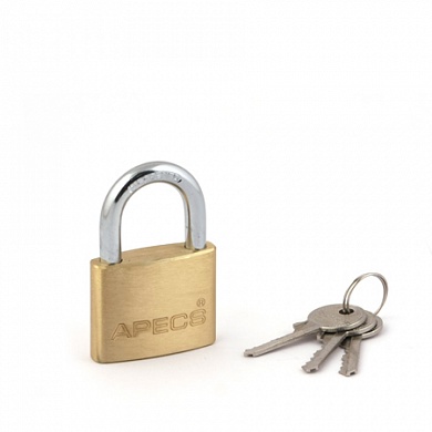 Замок висячий латунный Apecs PDB-01-50